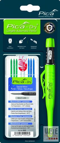 Pica Dry jelölőmarker 1 db /1 db 4040 utántöltő hegy / vegyes színek / blister csomag