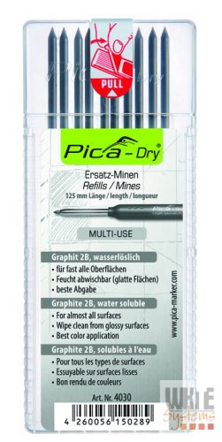 PICA-DRY® jelölőmarker betét, letörölhető, grafit