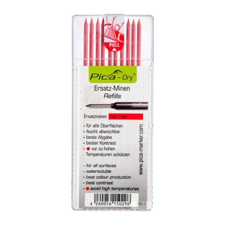 PICA-DRY® jelölőmarker betét, letörölhető, piros, 1 csomag 