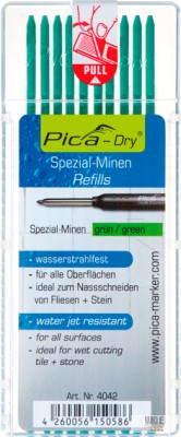 Pica Dry jelölőmarker betét, vízálló, zöld, 1 csomag 
