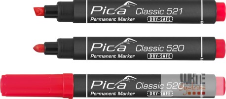 Pica Classic 520 kerekhegyű jelölőfilc, piros, 10 darabos csomagban