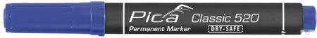 Pica Classic 520 kerekhegyű jelölőfilc, kék, 10 darabos csomagban