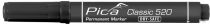   Pica Classic 520 kerekhegyű jelölőfilc, fekete, 10 darabos csomagban