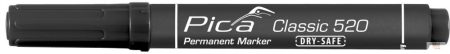 Pica Classic 520 kerekhegyű jelölőfilc, fekete, 10 darabos csomagban