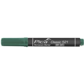   Pica Classic 521 vágotthegyű jelölőfilc, zöld, 10 darabos csomagban