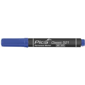   Pica Classic 521 vágotthegyű jelölőfilc, kék, 10 darabos csomagban