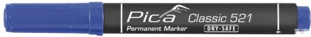 Pica Classic 521 vágotthegyű jelölőfilc, kék, 10 darabos csomagban