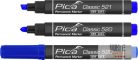 Pica Classic 521 vágotthegyű jelölőfilc, kék, 10 darabos csomagban