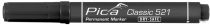   Pica Classic 521 vágotthegyű jelölőfilc, fekete, 10 darabos csomagban