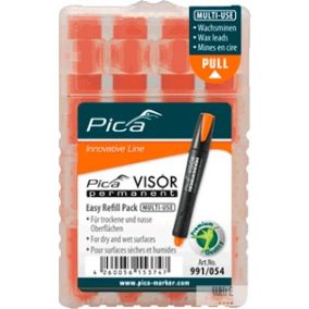   Pica Visor ipari jelölőmarker utántöltő, fluo-narancs, 1 csomag (1x4 szál betét) 
